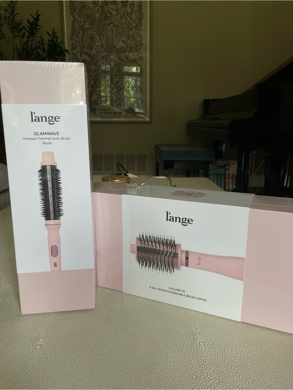 NWT L'anage Glamwave Infrared Iconic Brush and 2-in-1 Titanium Brush Dryer Set